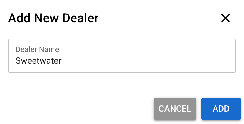 Add Dealer