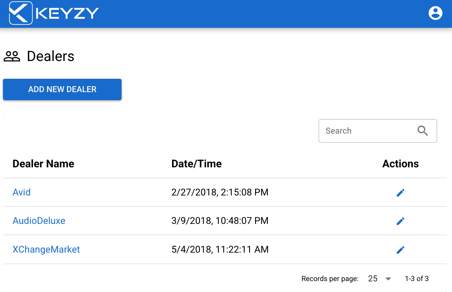 KEYZY dealers section