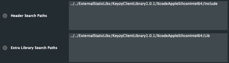 JUCE - Header Search Paths - Extra Library Search Paths