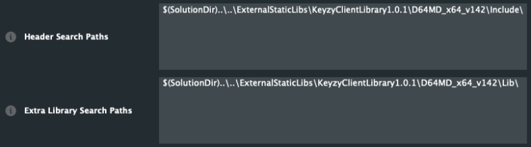 Header and Library Search Paths - Windows
